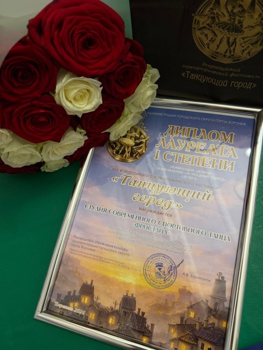 Лауреаты 1 степени XXIX Всероссийского Хореографического Фестиваля «Танцующий Город» ДК «Шинник» ‍ 18.04.26